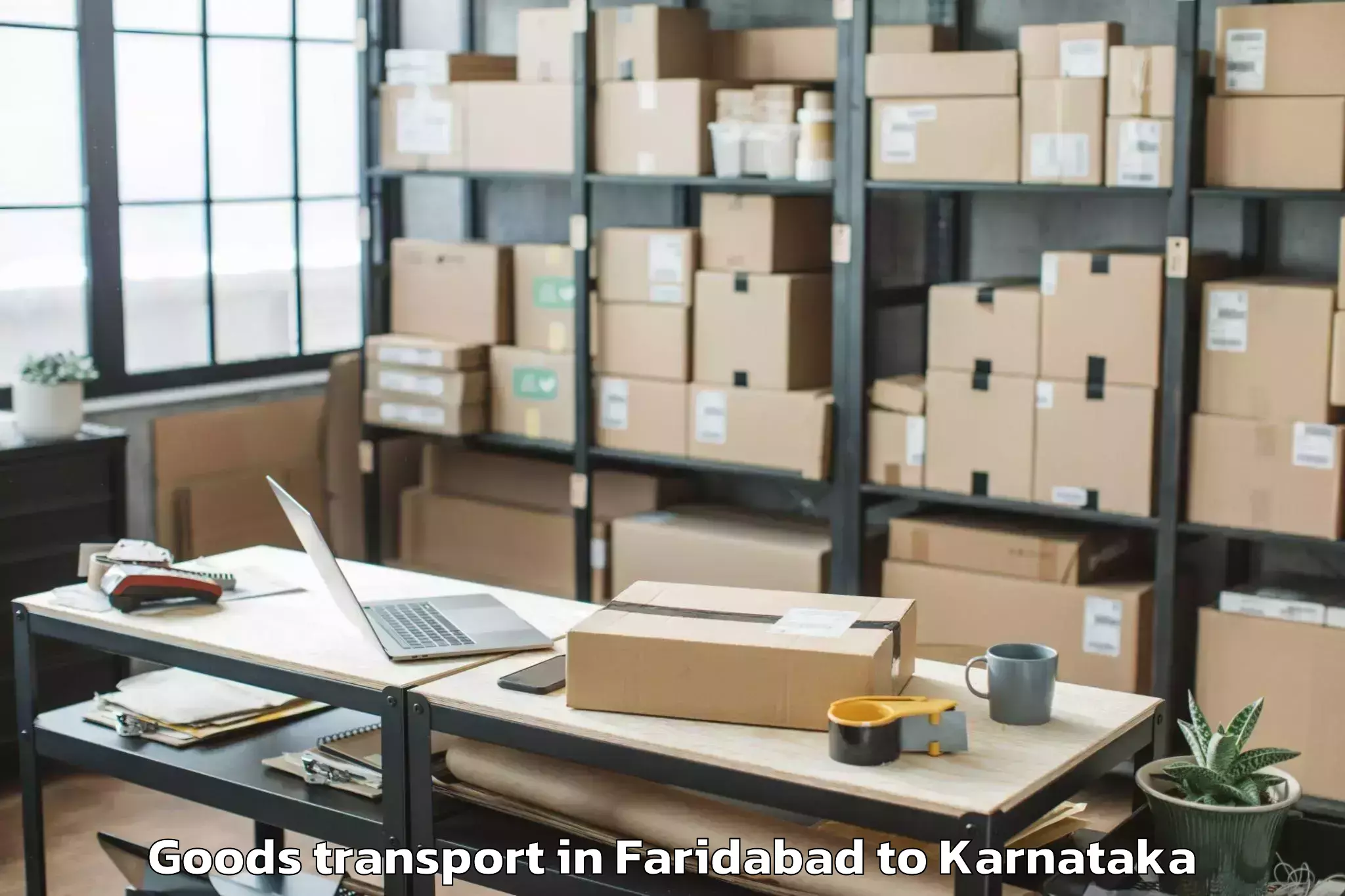 Hassle-Free Faridabad to Harpanahalli Goods Transport